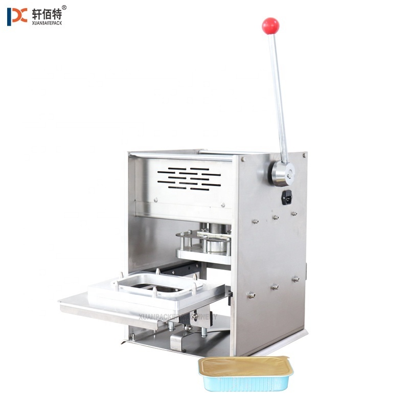 KIS-180 Aluminum Square and Round Foil Lid Food Container Sealing Machine