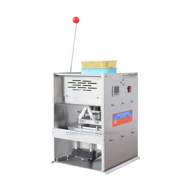 KIS-180 Aluminum Square and Round Foil Lid Food Container Sealing Machine