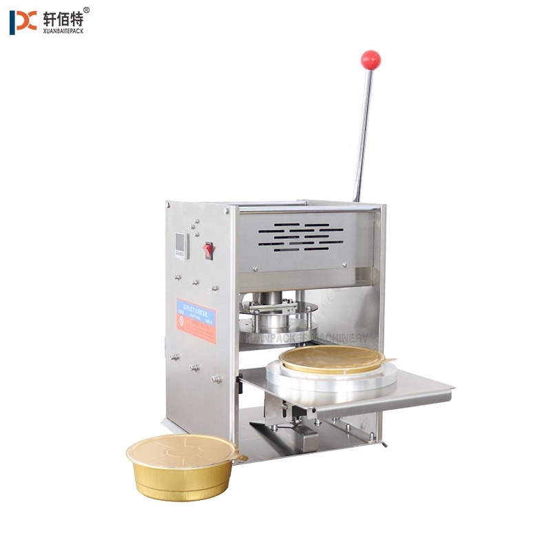 KIS-180 Aluminum Square and Round Foil Lid Food Container Sealing Machine