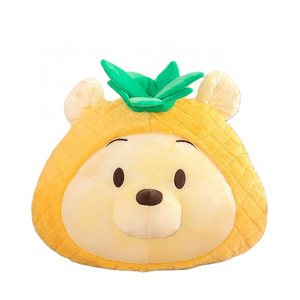 XRH Kawaii Pineapple Food Stuffed Plush Toys Shaped Fruit Series Cute Cushion Doll Super Soft Pillow