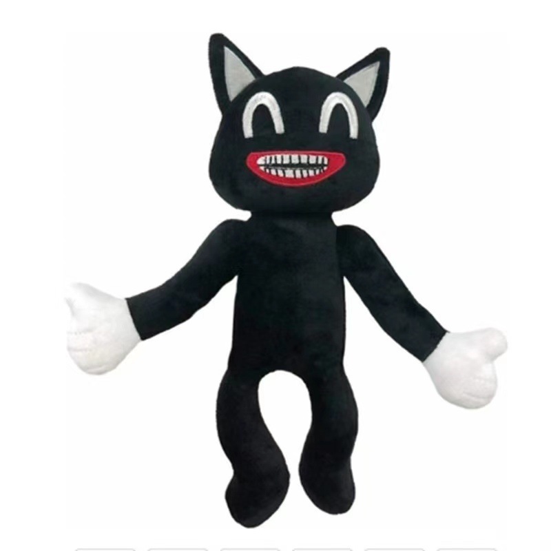 XRH Wholesale Anime Siren Head Plush Toy Cartoon Sirenhead Stuffed Doll Horror Black Cat Peluches Toys