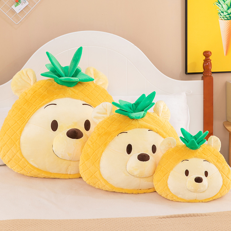 XRH Kawaii Pineapple Food Stuffed Plush Toys Shaped Fruit Series Cute Cushion Doll Super Soft Pillow