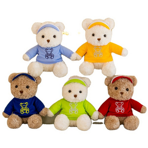 XR Hot sale children boys and girls birthday gift golf bear hoodie Teddy bear doll Hug bear for kids