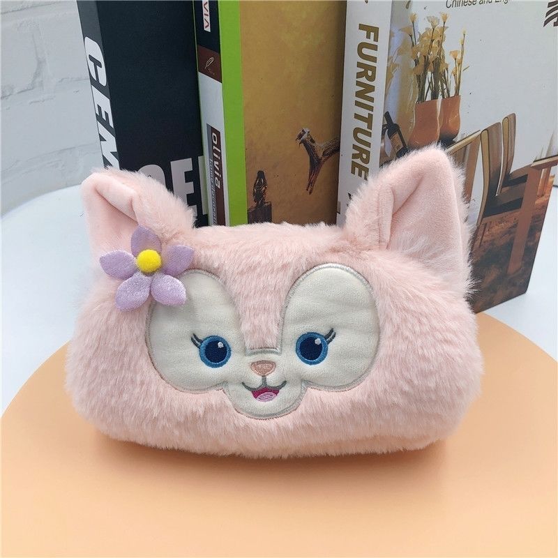 XR Sanrio pencil bag Cinnamoroll My Melody Kuromi Plush Large Capacity Stationery Student Pencil Case Anime Plush Toys