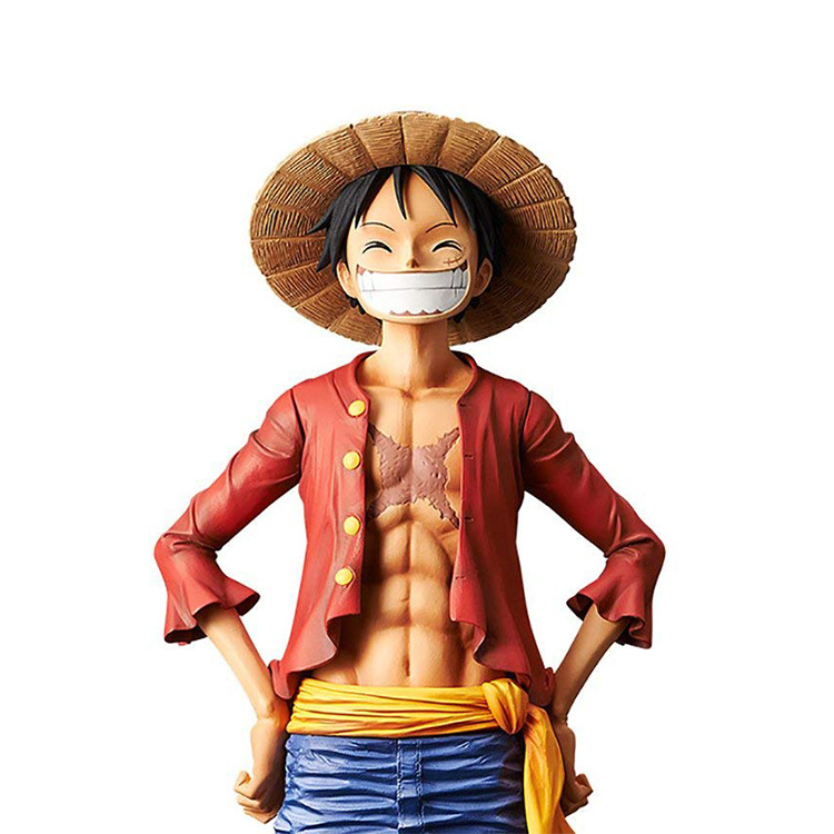 XRH 27cm OEM Pvc Resin Japanese Anime Figurine One 1 Piece Luffy Face changer Action Figure