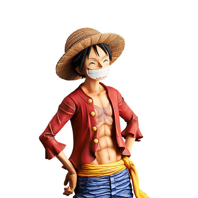 XRH 27cm OEM Pvc Resin Japanese Anime Figurine One 1 Piece Luffy Face changer Action Figure