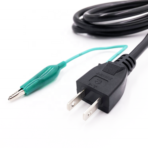 PSE approved VCT VCTF power supply cable 2 pin japan jet power cord with alligator clips