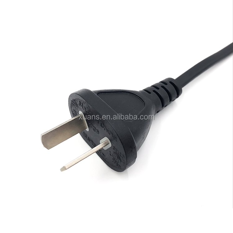 10A 250V Argentina Standard 2 Pin Plug H03VVH2-F IRAM AC Power Cord