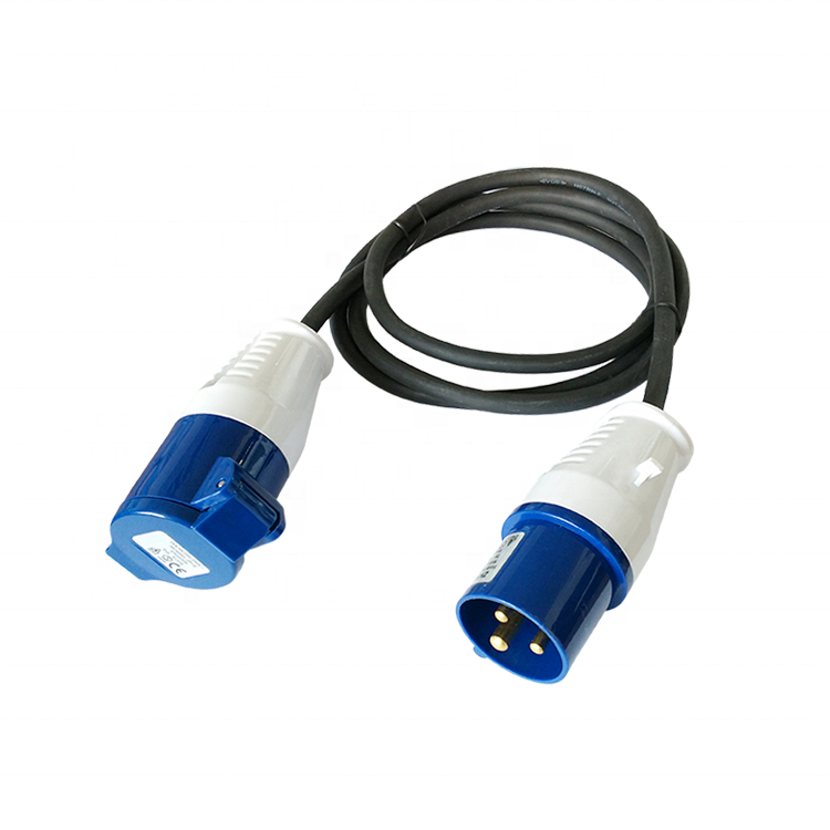 220V 16A 3 phase male and female industrial plug and socket