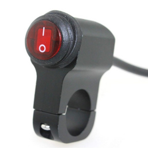 12v 16A waterproof Motorcycle CNC aluminium alloy Switches 7/8" 22mm Handlebar headlight Switch handle motorcycle switch