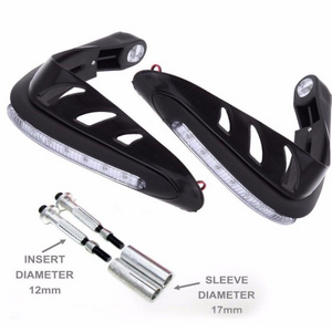 Motorcycles Handguards Handlebar Hand Brush Guards with LED Indicators Lights Turn Signals Light