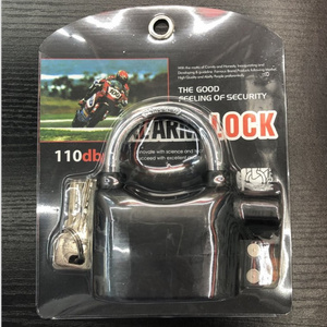 Aluminium Alloy Alarm padlock alarm lock for Motorcycle with 110DB