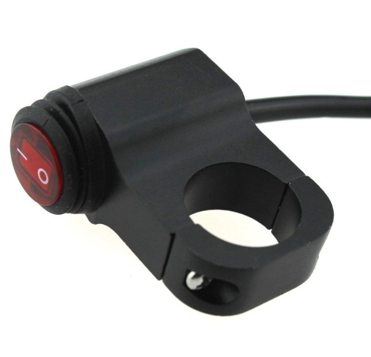 12v 16A waterproof Motorcycle CNC aluminium alloy Switches 7/8