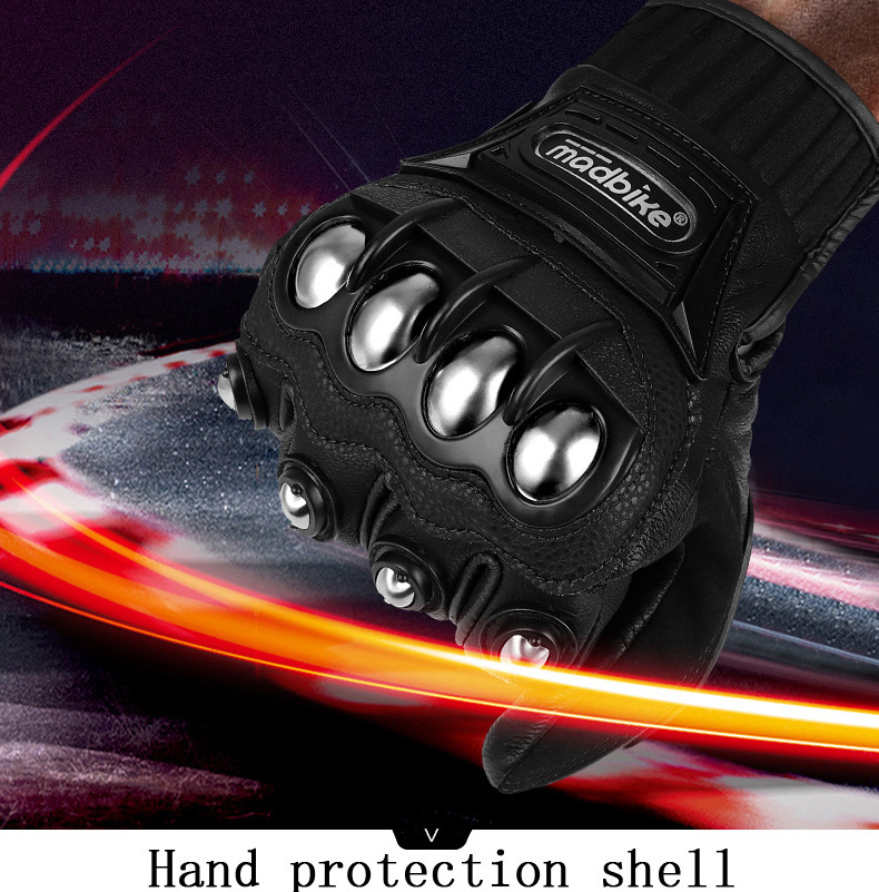 Motorcycle Riding Racing  Leather Full Finger Touch Screen Gloves Motorbike Motocross Gloves