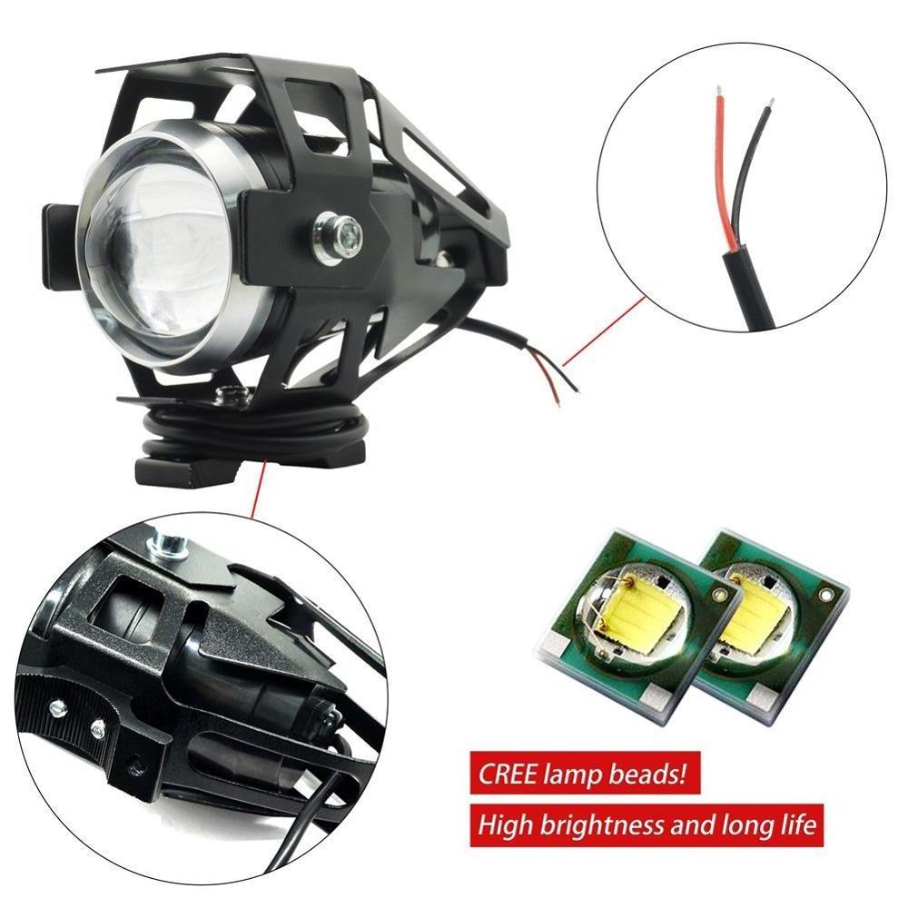 Motorcycle modified U5 transformers LED headlamp laser headlight bulb super bright three-speed adjustment