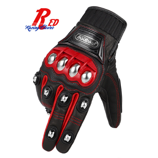 Motorcycle Riding Racing  Leather Full Finger Touch Screen Gloves Motorbike Motocross Gloves