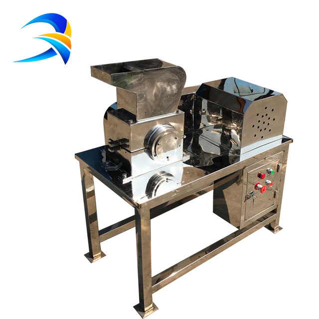 Dry hemp leaves seeds herbs spice chili powder pin mill pulverizer grain grinding machine