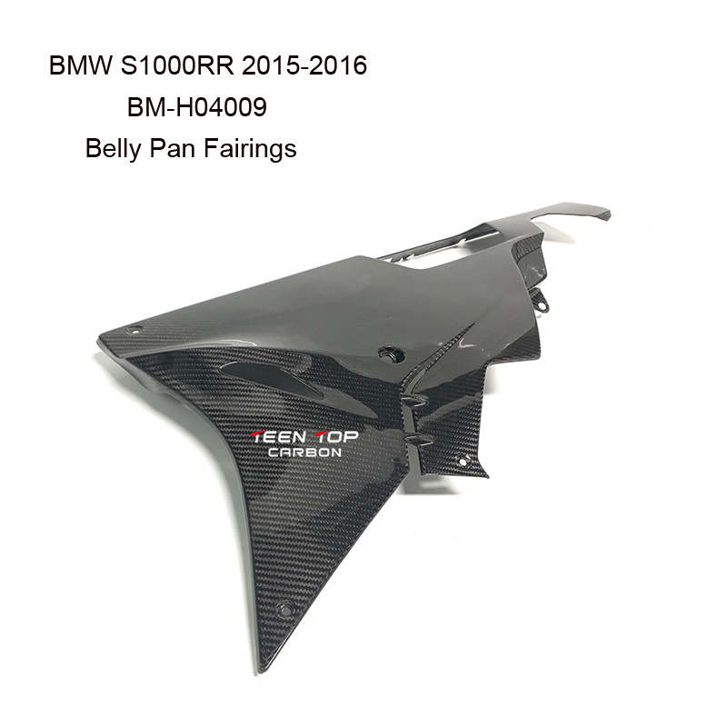 3KCarbon Fiber Motorcycle Body Parts Belly Pan FairingsLower Under Belly Pan Wing For S1000RR  S1000R