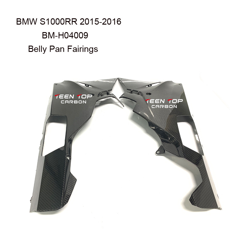 3KCarbon Fiber Motorcycle Body Parts Belly Pan FairingsLower Under Belly Pan Wing For S1000RR  S1000R