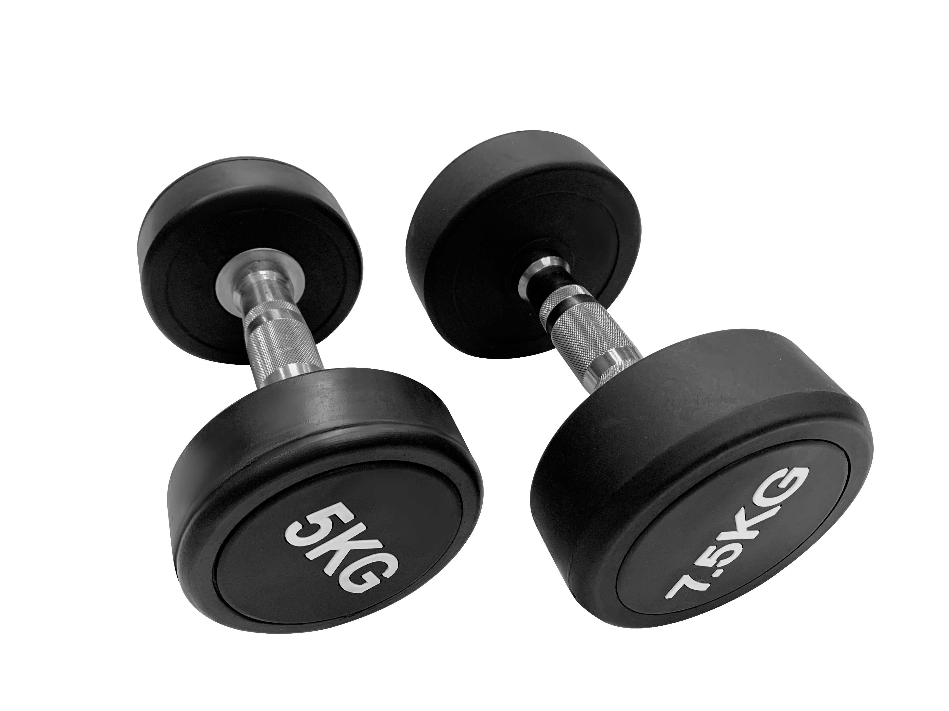 Wholesale round Head Dumbbells 10/15/20 KG Sports Fixed Weight Rubber Coated round Dumbbells