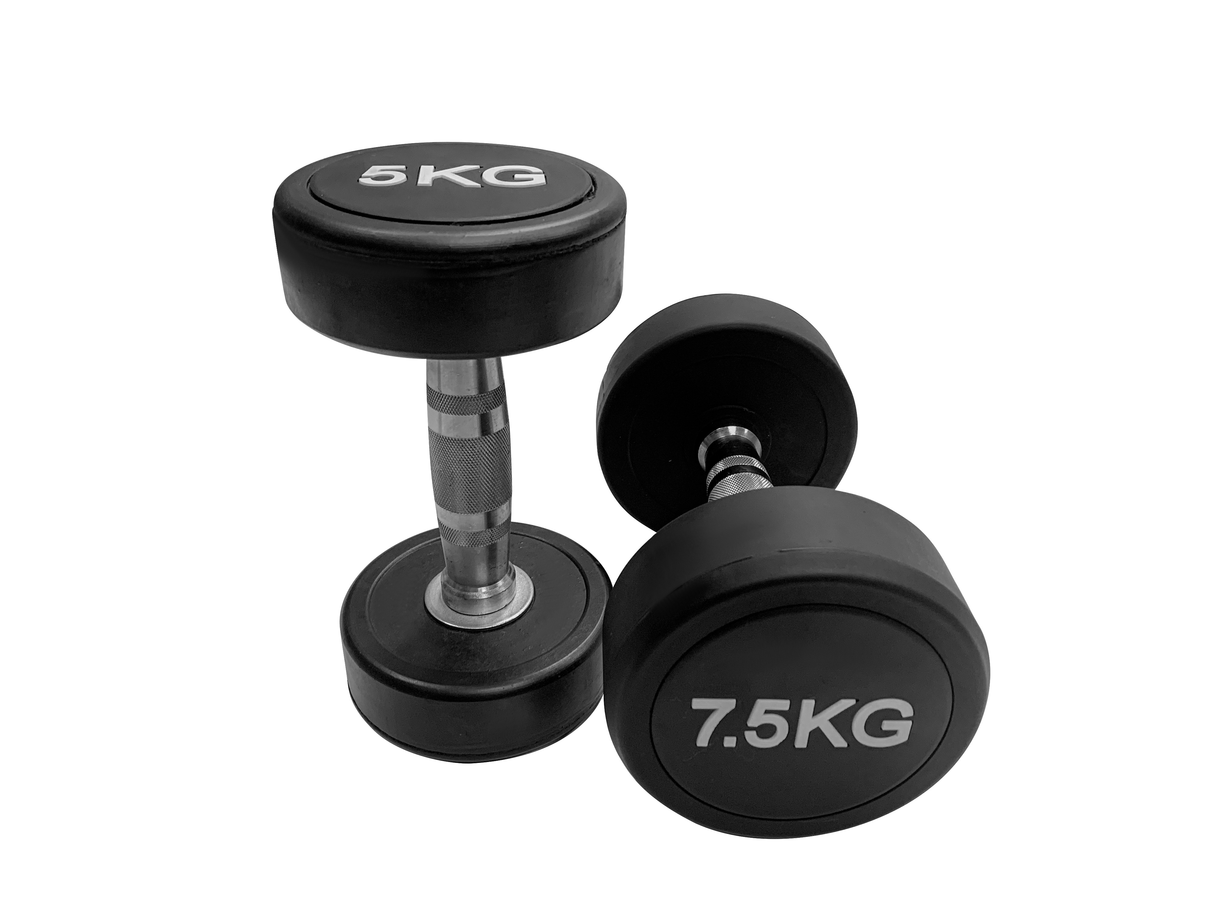 Wholesale round Head Dumbbells 10/15/20 KG Sports Fixed Weight Rubber Coated round Dumbbells