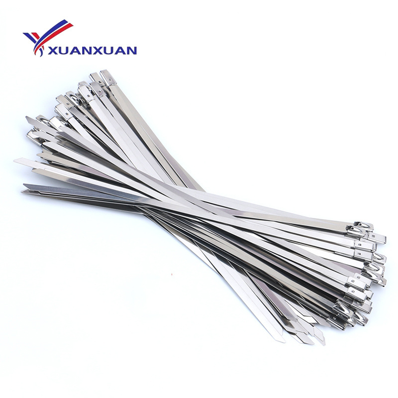 Stainless Steel Cable Tie Wholesale Self locking Zip Ties, 304/316 Metal Cable Ties Stainless Steel Hose Clamp