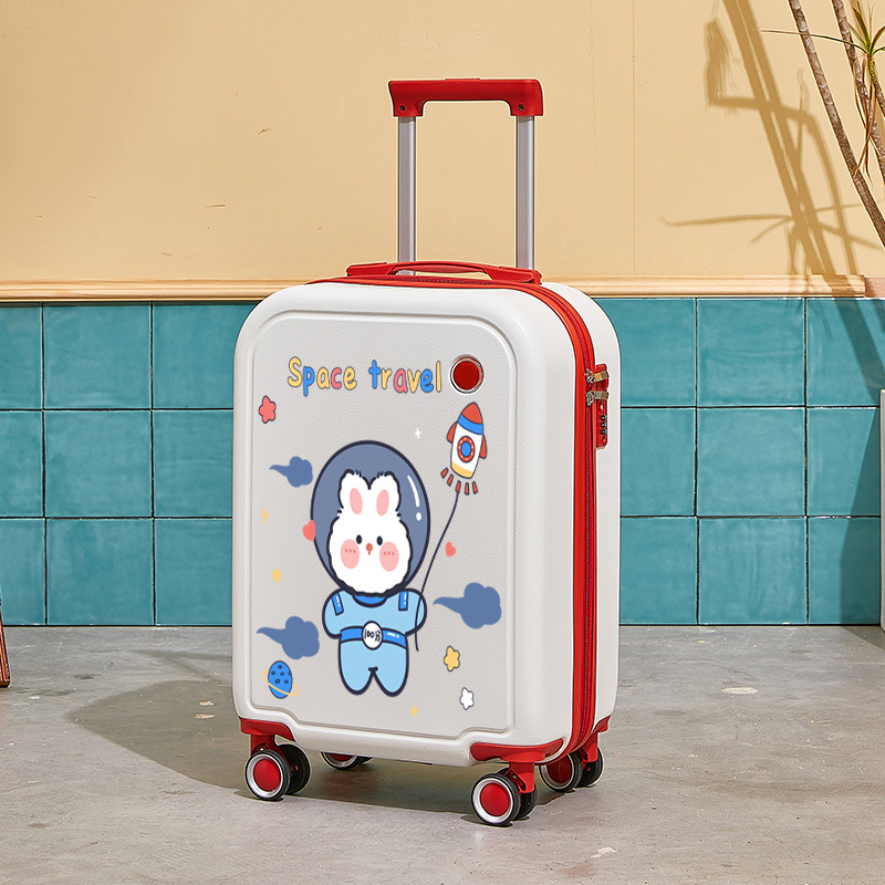 Kids Cartoon Pattern Mini Wheels Travel Trolley Bag Abs Luggage Suitcase Case For Outdoors