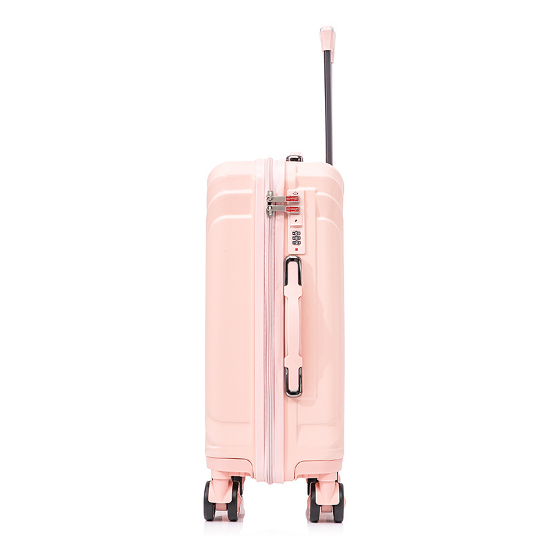 High Quality Abs Pink Women Trolley Bags Travel Suitcase 3 Pcs Luggage Set For Girl