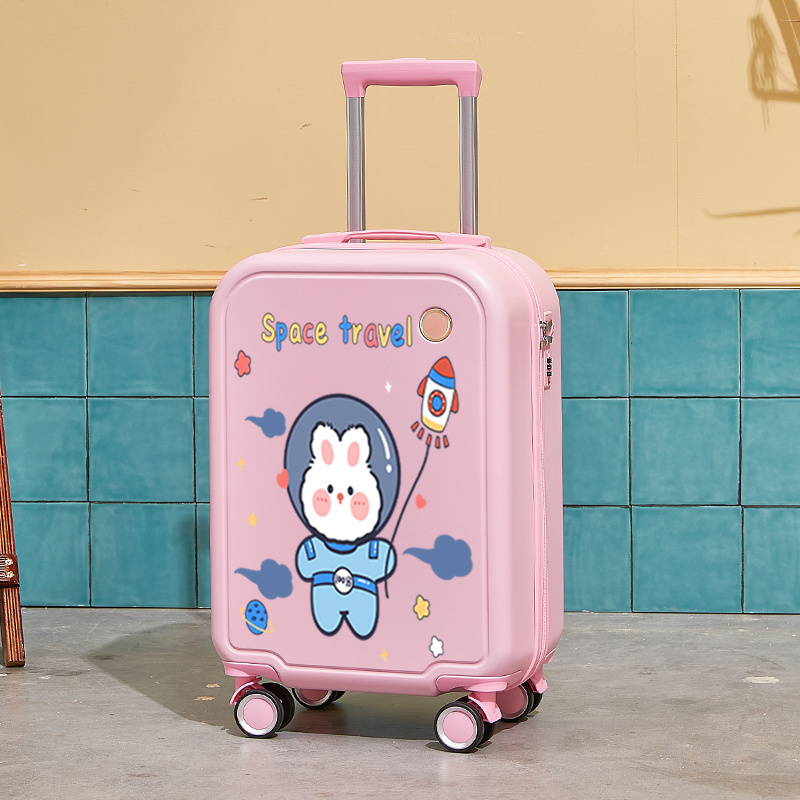 Kids Cartoon Pattern Mini Wheels Travel Trolley Bag Abs Luggage Suitcase Case For Outdoors