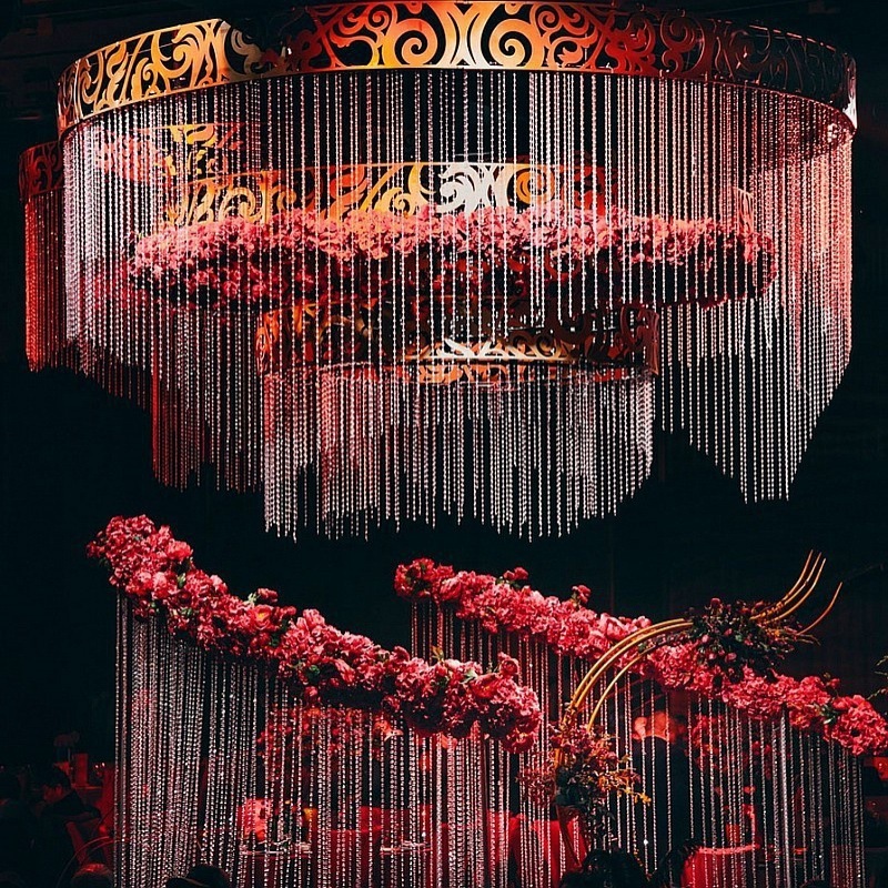 Crystal bead curtain cut bead string household partition porch wedding ceiling decor