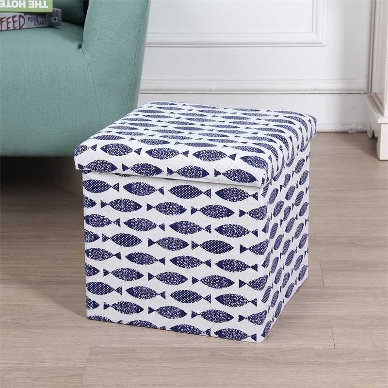 irregular printing storage chair and collapsible stool foldable seats great print ottoman bench living outdoor packing room type