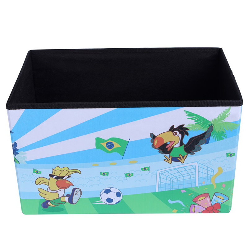 MDF Toy storage stool and fun collapsible  ottoman huge cloths hot selling living kid ottoman