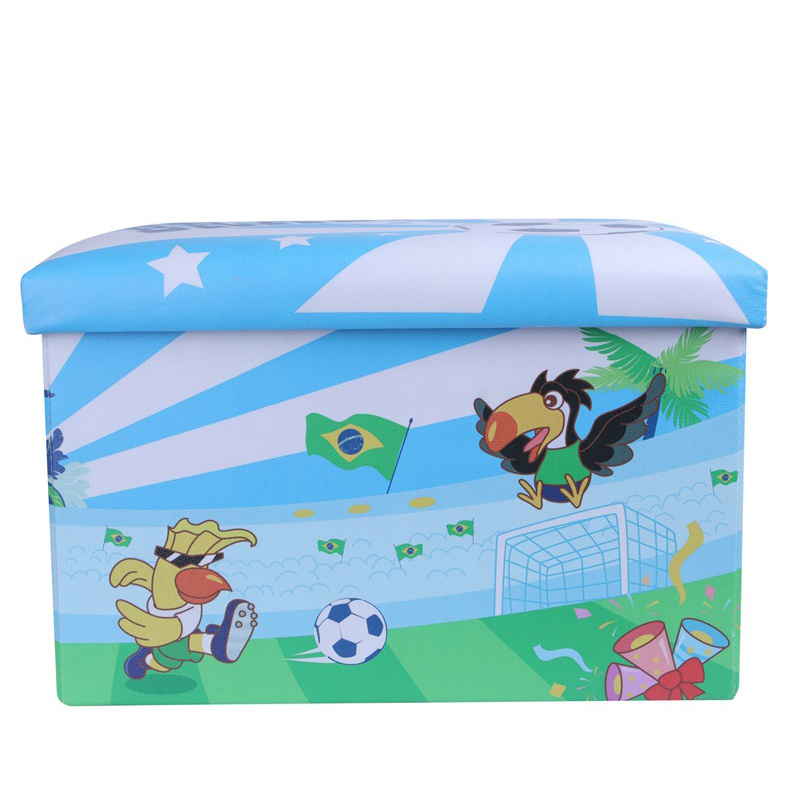 MDF Toy storage stool and fun collapsible  ottoman huge cloths hot selling living kid ottoman