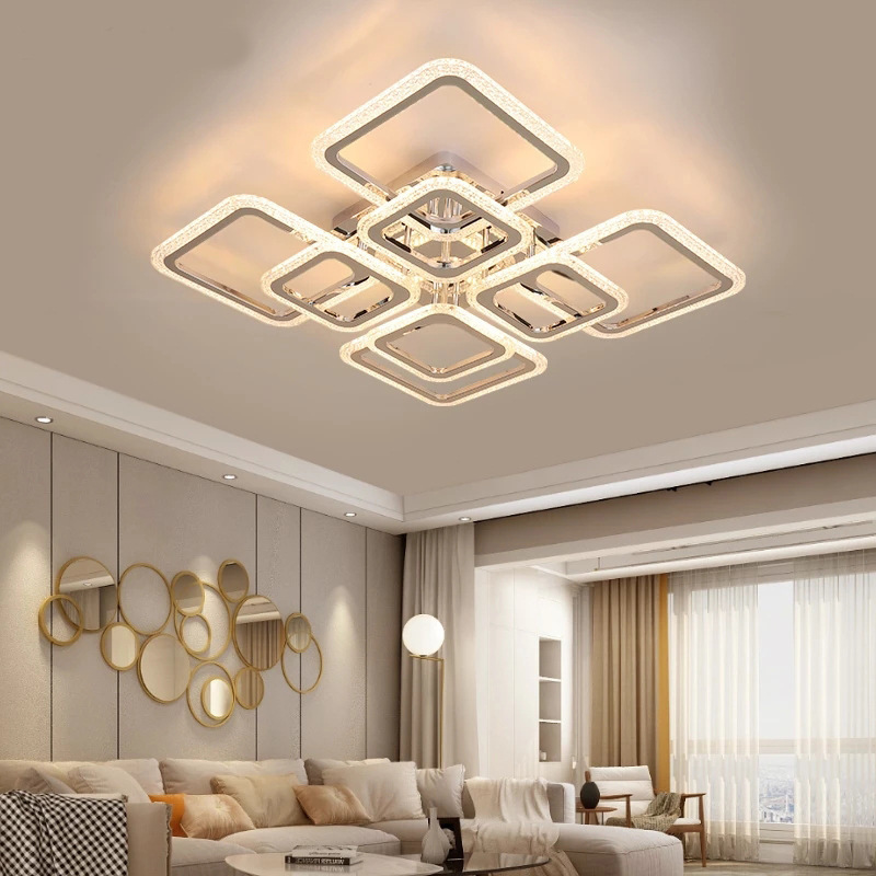 HUIQI Zhongshan Flush Surface Mounted Modern Smart Home Lamp Fixtures 2.4G App Control Lighting Bedroom LED Ceiling Light