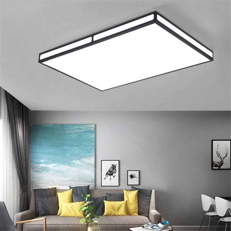 220V White Lamp Modern Flush Mount 24W 36W Led Aisle Lamps Fixture Square Ceiling Light For Kitchen Bedroom Hallway