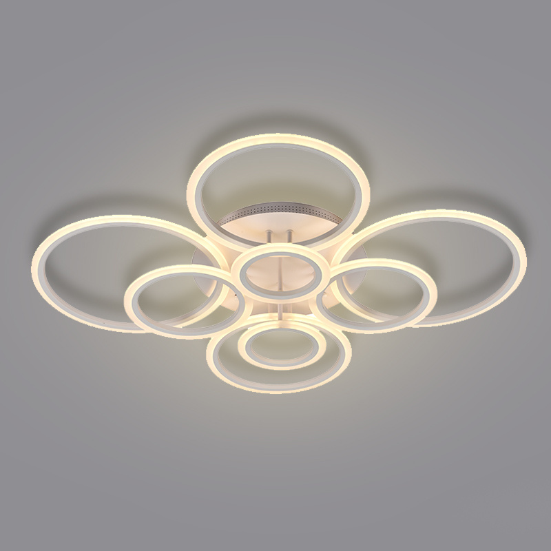 Large Size Warm White Acrylic Lotus Flower Shape Flush Mount LED Ceiling Light for Dining Living Room