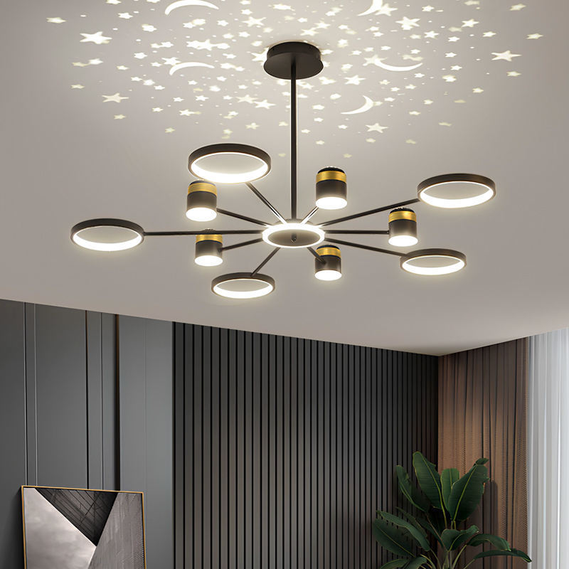 Modern LED Ceiling Lamp Chandelier for Living Dining Room Bedroom Restaurant Hall Office Home Decoration Indoor Lighting Fixture