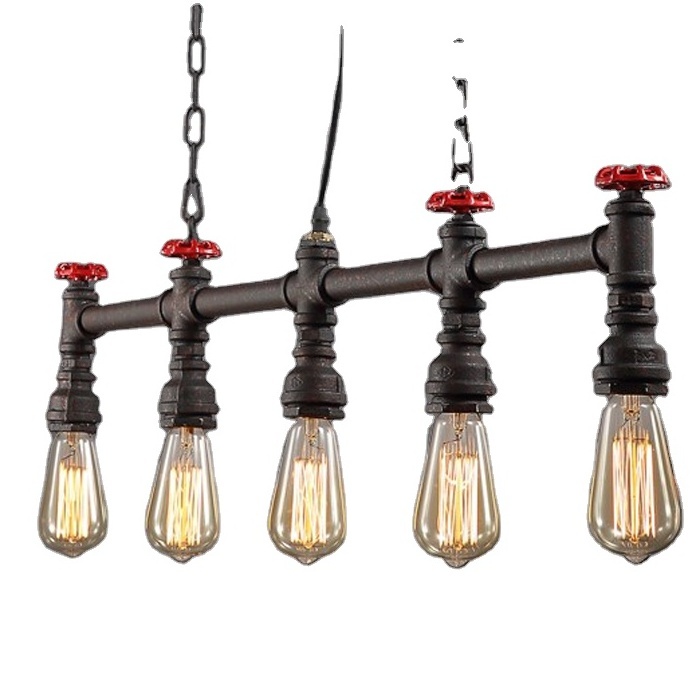 9.19-29 Pipe Pendant Edison bulb/Oriental Lighting Pendent Light Industrial, retro chandelier