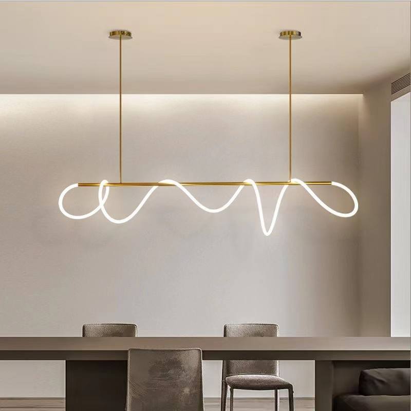 Simple Fashion restaurant bar lamp industrial wind long LED chandeliers Low Ceiling Ideal Modern luxury pendant lights