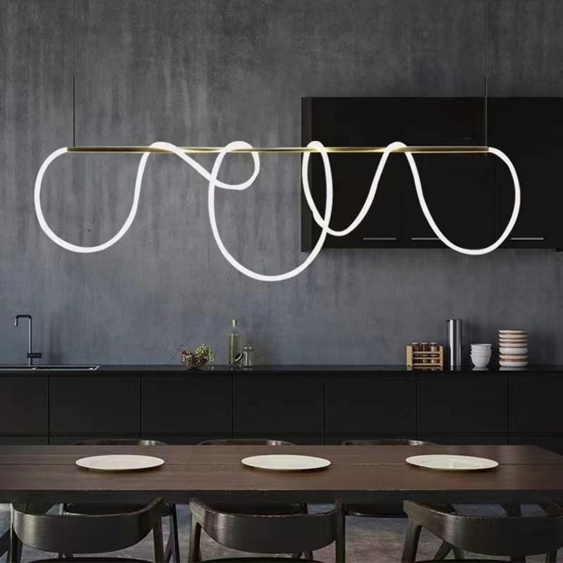 Simple Fashion restaurant bar lamp industrial wind long LED chandeliers Low Ceiling Ideal Modern luxury pendant lights