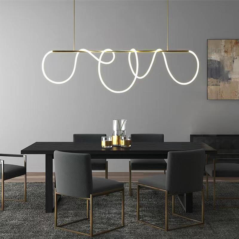 Simple Fashion restaurant bar lamp industrial wind long LED chandeliers Low Ceiling Ideal Modern luxury pendant lights