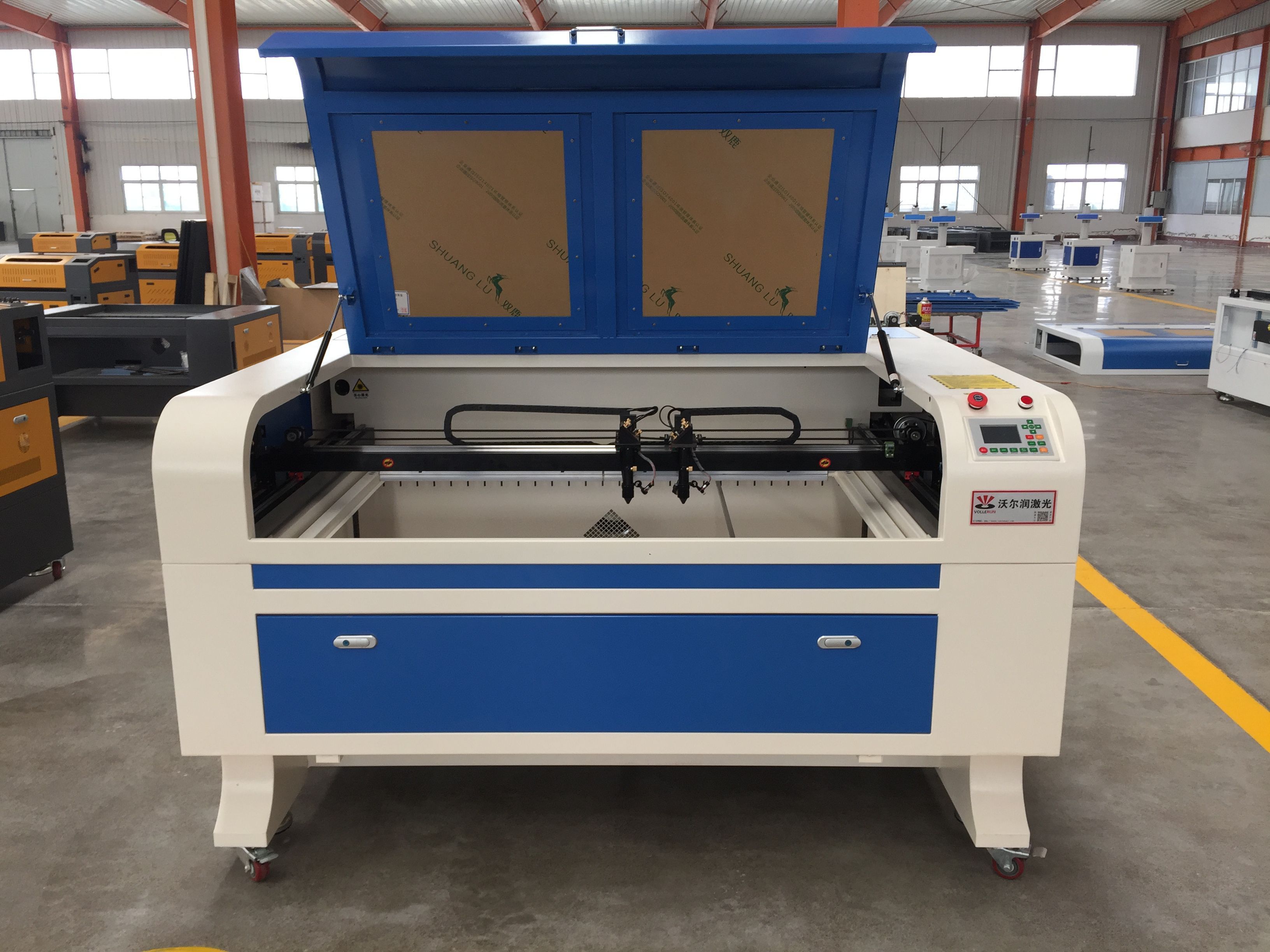 Multifunction co2 laser cutter dual head/laser cutting machine engraver for acrylic crystal PVC leather rubber wood stone glass