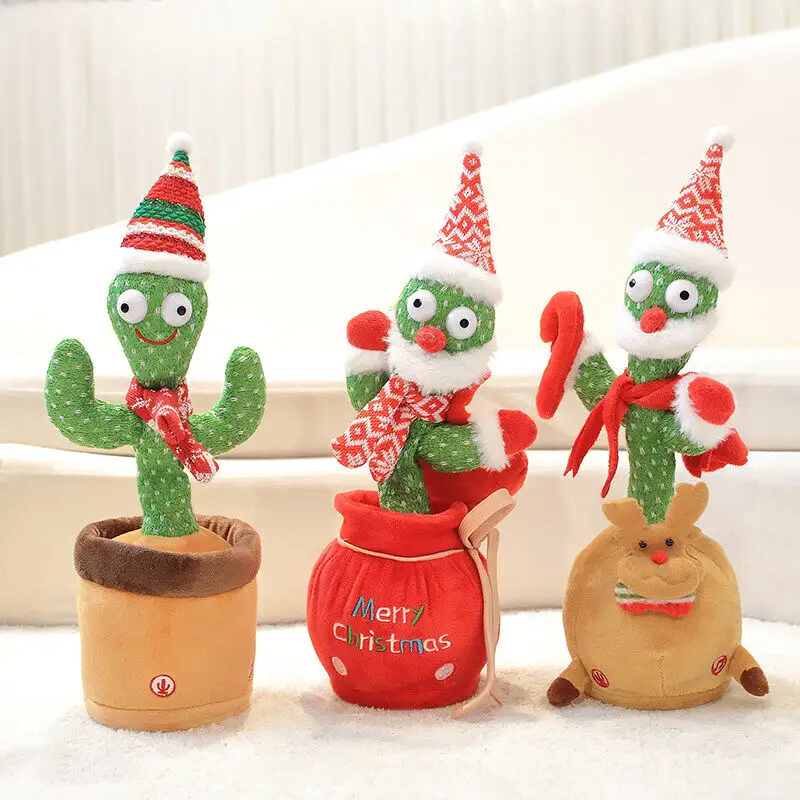 pet toy Songs Singing Talking Record Repeating What You say Electric Cactus Bailarin