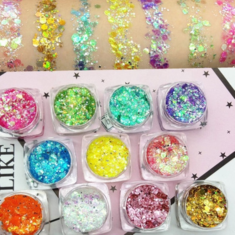 High quality cosmetic grade face chunky glitter bulk wholesale chunky glitter