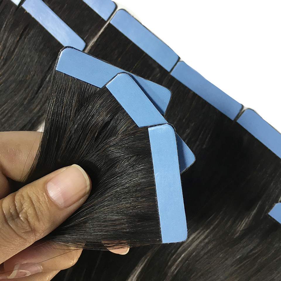 Human Hair extension Brazilian Remy Seamless Double Drawn Tape clip  In Hair Extensions 100% Human Hairs