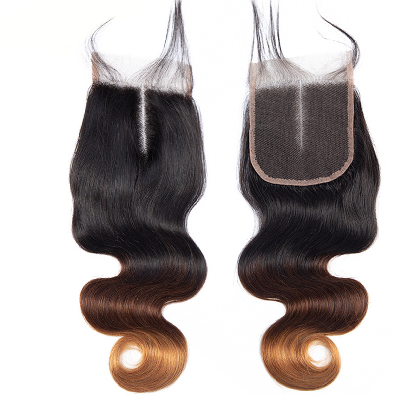 Brazilian Ombre Human Hair Bundles Straight Body Wave 1b/4/30 Ombre Human Hair Weaves