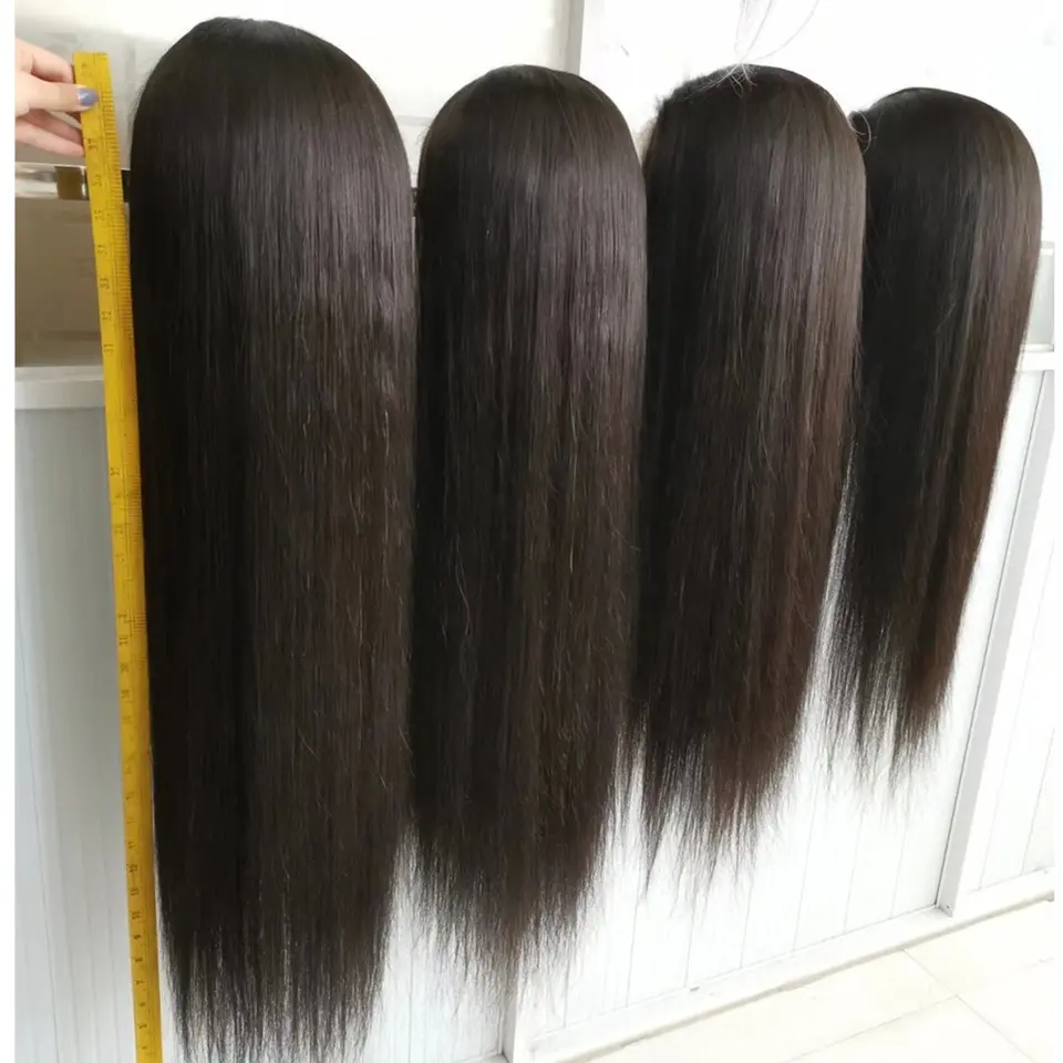 Raw Virgin 13X6 13X4 Straight Hd Lace Front Wig,100% Human Hair 360 Lace Front Wig,Gluless Brazilian Human Lace Front Wig