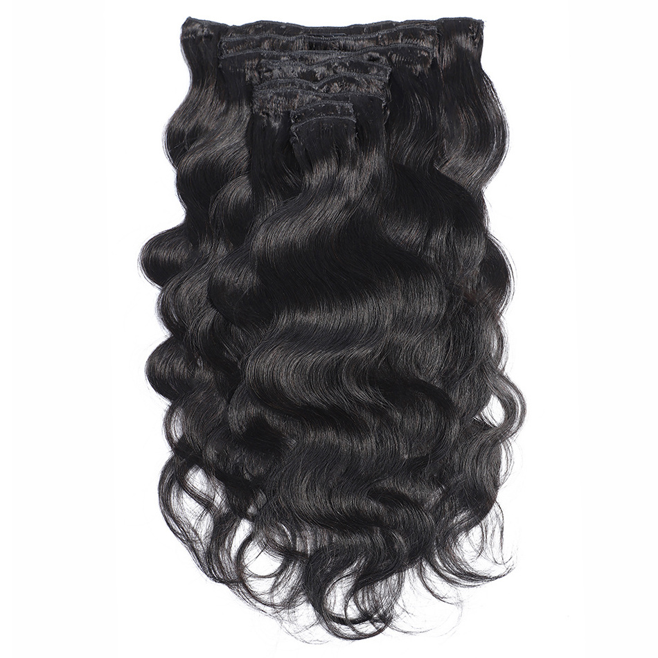 New Products 2022 Natural Virgin Clip in Hair Extension Raw Indian Kinky Straight Clip ins For Black Women