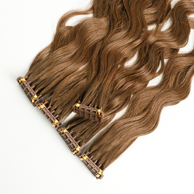 Indian Virgin Hair Cuticle Aligned Wholesale 6d hair extensions 2nd generation, 6d hair extension machine