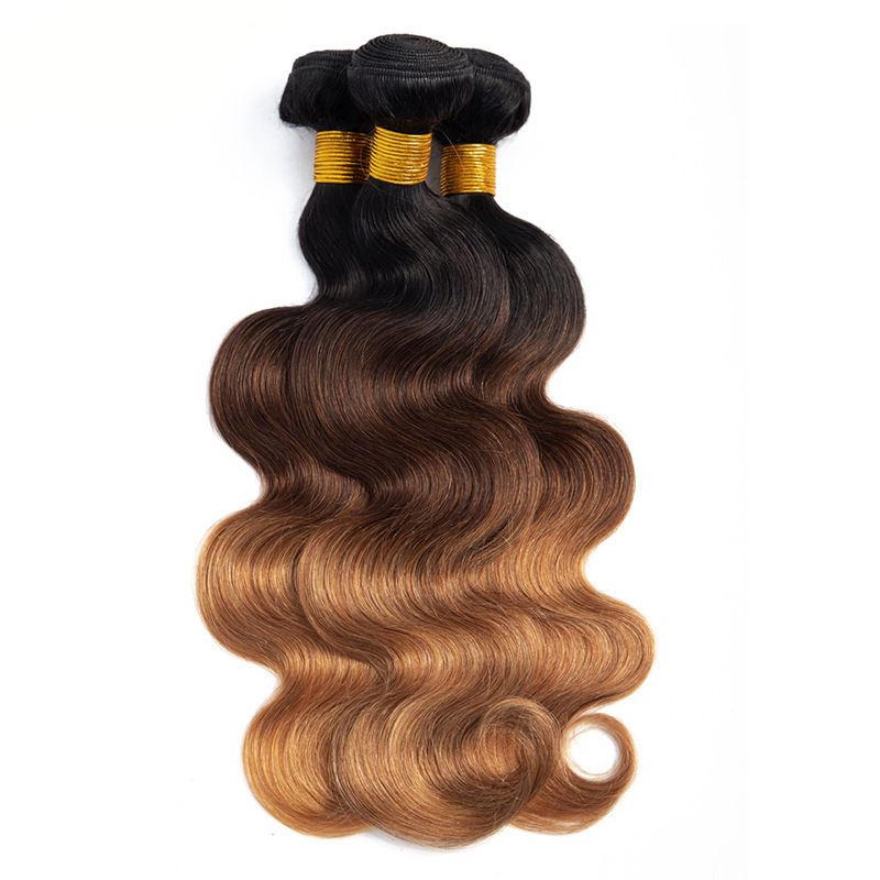 Brazilian Ombre Human Hair Bundles Straight Body Wave 1b/4/30 Ombre Human Hair Weaves